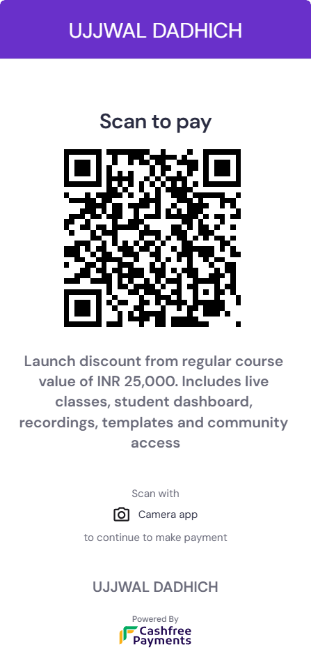 QR code for AI Without Code launch offer payment